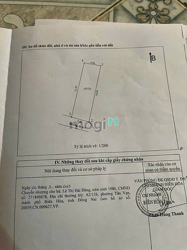 Hình ảnh Bán Lô Đất Giá Mb6623 phiên bản mới nhất Phường Tân Vạn Giá Chỉ: 1Tỷ 350Triệu