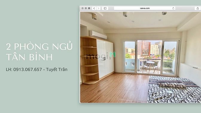 Hình ảnh CHDV 2PN Tân Bình giáp Q10 - khu sân bay - Etown - hỗ trợ 500, 1tr