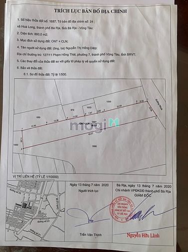 Hình ảnh Cần Bán Đất Nông Nghiệp Hòa Long