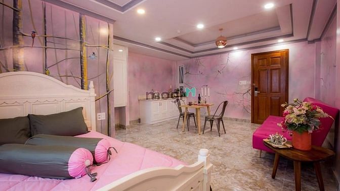 Hình ảnh Căn Hộ Studio Full Nội Thất Thiết Kế Độc Lạ Có Ban Công Lotte Him Lam