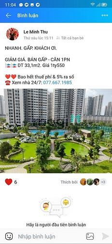 Hình ảnh Cập nhật giá cho thuê CĂN HỘ VINHOME Q9-SẴN PASS THẺ-