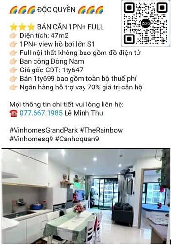 Hình ảnh Cập nhật giá cho thuê CĂN HỘ VINHOME Q9-SẴN PASS THẺ-