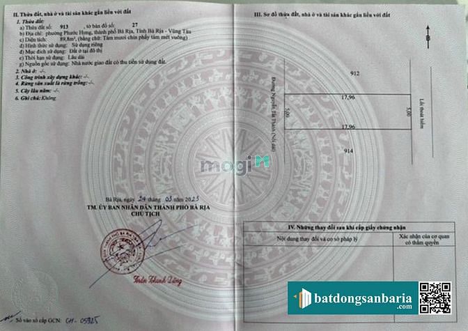 Hình ảnh Giá Rẻ Nhất KV, Mặt Tiền Đường 3 Tháng 2, TĐC Phước Hưng, TP. Bà Rịa