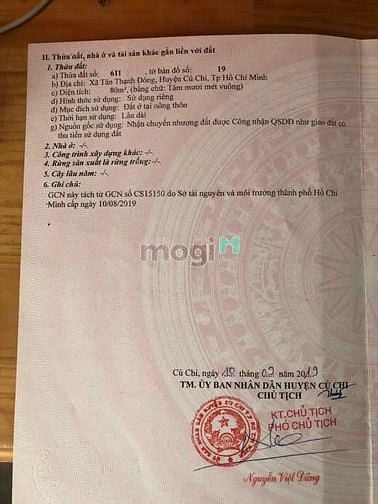 Hình ảnh Cần ra đi gấp mảnh đất tại củ chi