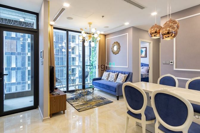 Hình ảnh Cho thuê 2PN Vinhomes Golden River (Bason) nội thất như hình 100%