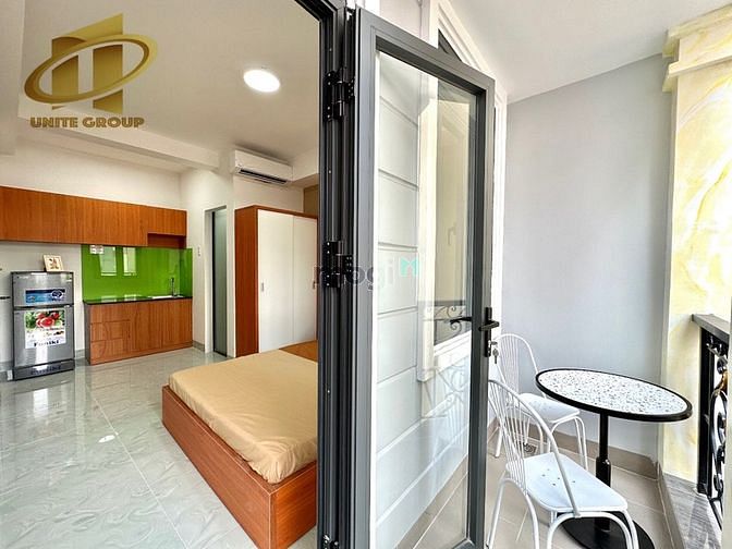Hình ảnh căn 1pn full nt- mới- có ban công gần chợ bà Chiểu