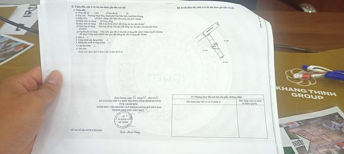 Hình ảnh Chính chủ cần bán lô đất tại Thủ Dầu Một, Bình Dương