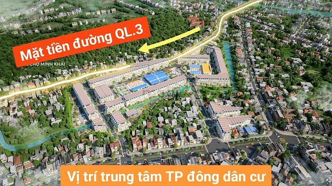 Hình ảnh Đất nền ĐỐI DIỆN Chợ trung tâm Thành phố lớn, sẵn sổ đỏ giá chỉ 1 TỶ