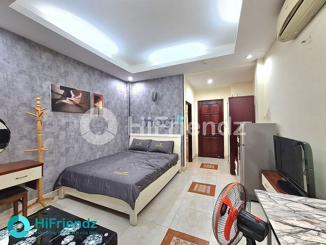 Hình ảnh 1PN Ban công_Máy giặt riêng_Có dịch vụ đi kèm_Thang máy_Tân Định_Mới