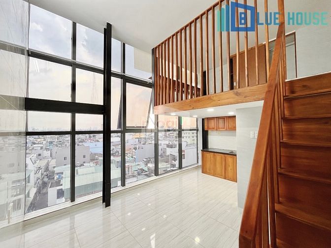Hình ảnh Duplex Gác Cao 1m8_Ốp Full Gỗ_ Phòng View Kính cực chill_Aeon Tân Phú