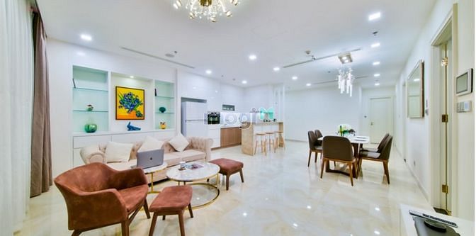 Hình ảnh 2PN Vinhomes Golden River Ba Son 74m2 NT sang trọng view thoáng