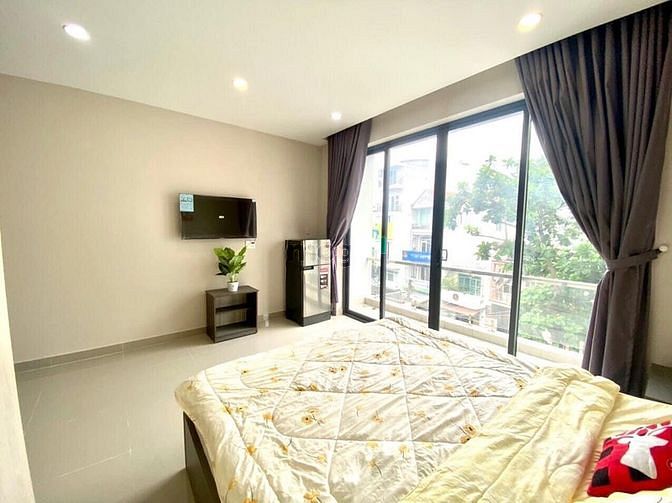 Hình ảnh ☘️☘️CHDV 1PN có ban công lớn🔥thang máy, giá tốt đường Lê Bìn☘️☘️