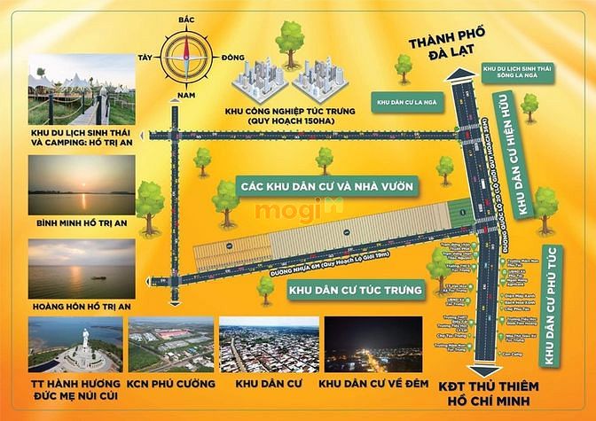 Hình ảnh Đất mặt tiền QL20, chỉ 1,6 triệu/m2 đã có sổ.