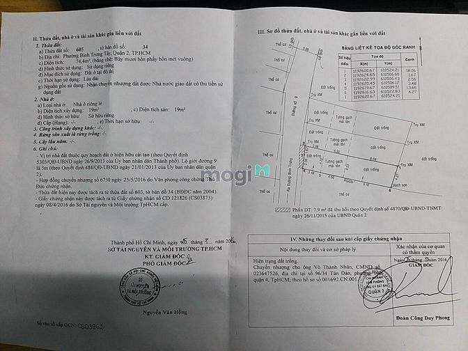 Hình ảnh ccg bán lô đất mặt tiền đường số 9 bình trưng tây q2