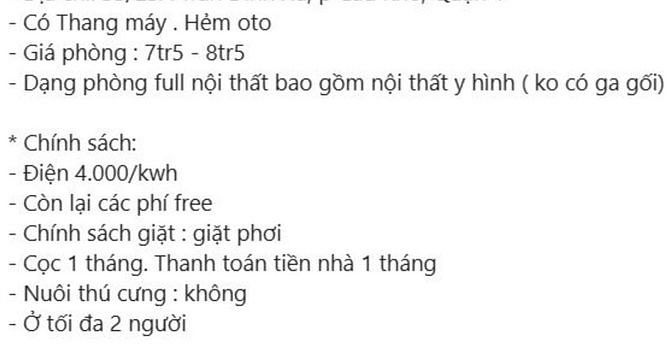 Hình ảnh CHDV Studio 1 PN Trần Đình Xu, Q1