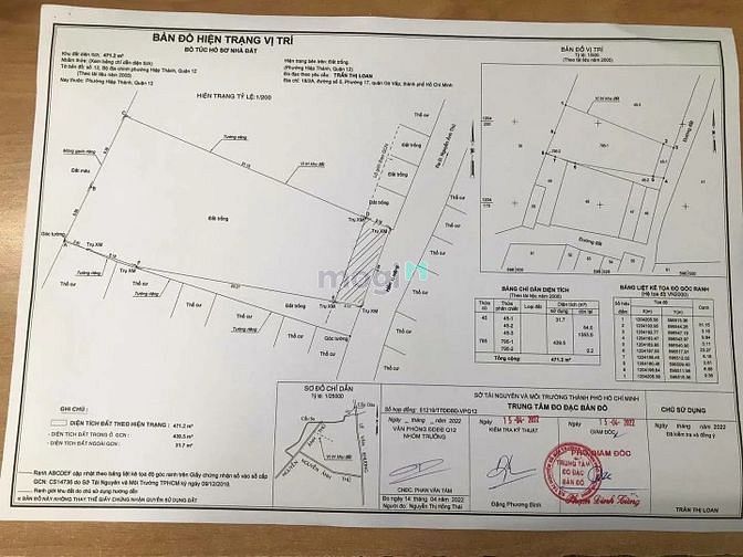 Hình ảnh Quận 12, Bán lô đất thổ, Bùi Văn Ngữ, Hiệp Thành, DT 439m2