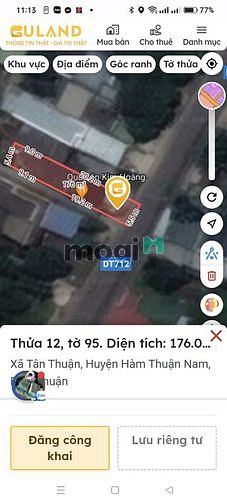 Hình ảnh BÁN ĐẤT MẶT TIỀN DT 712 full thổ cư