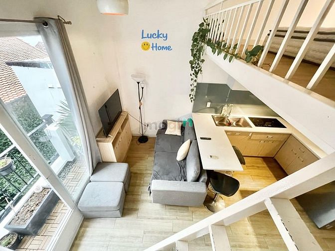 Hình ảnh Cho thuê CHDV 1pn, gác lửng 40m2, full nội thất, balcony.