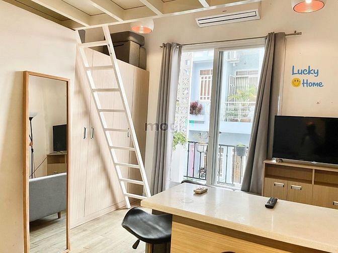 Hình ảnh Cho thuê CHDV 1pn, gác lửng 40m2, full nội thất, balcony.