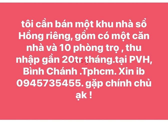 Hình ảnh Cần bán căn nhà riêng và dãy trọ gấp