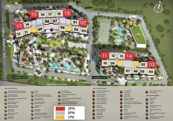 Hình ảnh Bán căn 2PN 2WC MASTERISE LUMIERE RIVERSIDE(WEST)