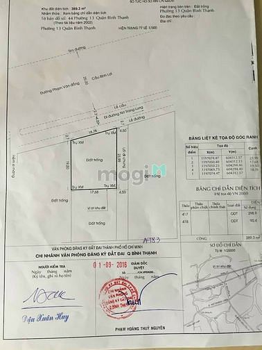 Hình ảnh Bình Thạnh, Lô Đất 2 Mặt tiền Phạm Văn Đồng, DT 18x22m 389m2.