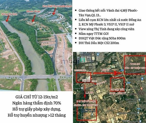 Hình ảnh Thanh toán 950 triệu sở hữu ngay 145m2 thổ cư Đ. Vành đai 4 TP Bến Cát