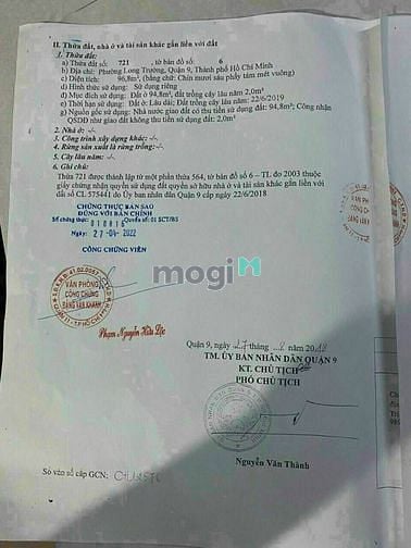 Hình ảnh Bán đất hẻm  71 đường võ văn hát  P long trường .Tp thủ đức