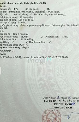 Hình ảnh Bán đất đường 970 phú hữu Quận 9