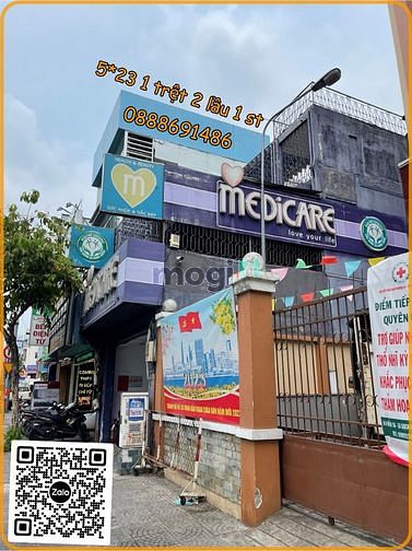 Hình ảnh 5*23 Trệt 2 lầu trống suốt BẠCH ĐẰNG