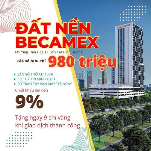 Hình ảnh Bán Đất Thổ cư giá rẻ view sông Thị Tính Đ. Vành Đai 4 Bến Cát 12tr/m2