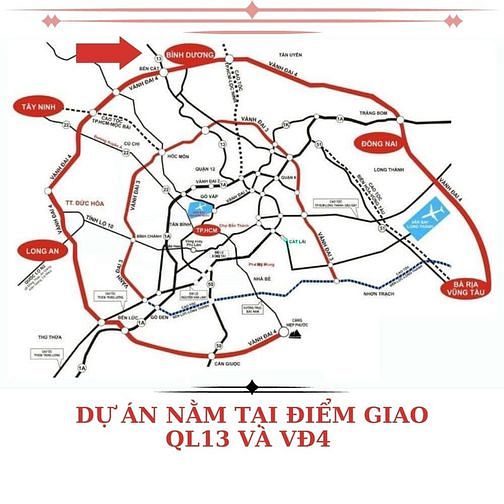 Hình ảnh Bán Đất Thổ cư giá rẻ view sông Thị Tính Đ. Vành Đai 4 Bến Cát 12tr/m2