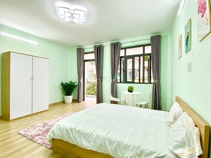 Hình ảnh Cho thuê Studio rộng 40m2, Ban công, Full nội thất Sát Lotte Quận 7