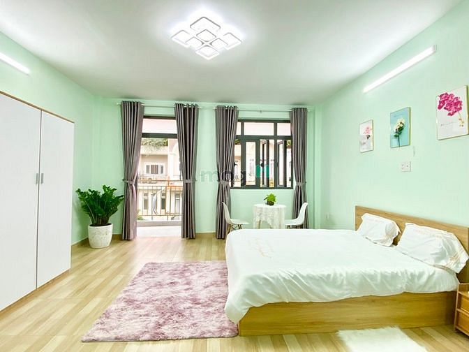 Hình ảnh Cho thuê Studio rộng 40m2, Ban công, Full nội thất Sát Lotte Quận 7