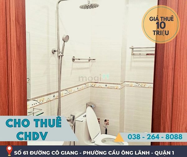 Hình ảnh Cho Thuê CHDV Cao Cấp MOONA, MỚI 100% số 61 Cầu Ông Lãnh, Quận 1