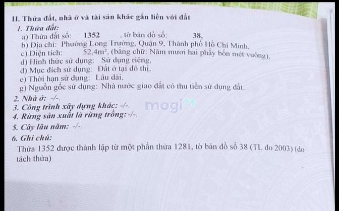 Hình ảnh Bán Đất hẻm 47 đường Trường lưu Long Trường Quận 9