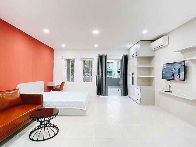 Hình ảnh Studio - 1 phòng ngủ tách bếp và ban công Trần Trọng Cung - gần lotte
