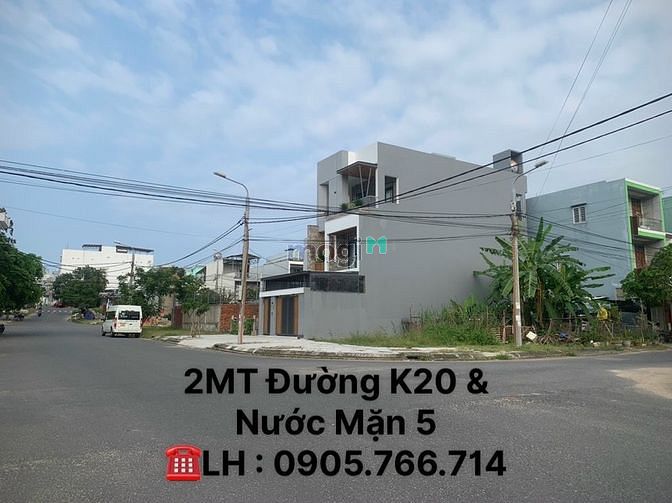Hình ảnh Lô góc 2 mặt tiền Đường K20 và Nước Mặn 5