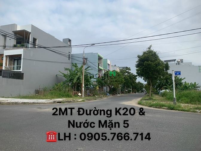 Hình ảnh Lô góc 2 mặt tiền Đường K20 và Nước Mặn 5