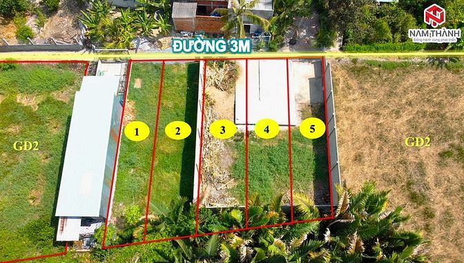 Hình ảnh Đất thổ cư Bến Lức 620tr đường 4m, sổ hồng sẵn, có GPXD