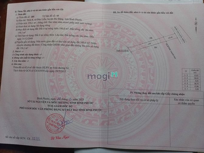 Hình ảnh Đất cách Ql14 khoảng 300m, dân cư đông đúc, vị trí đẹp, đường nhựa 9m