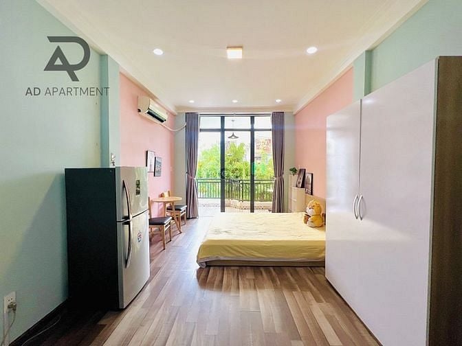 Hình ảnh Căn Hộ Studio Ban Công 40m2 , Bếp Xa Giường - Ngay Hoàng Sa Quận 3