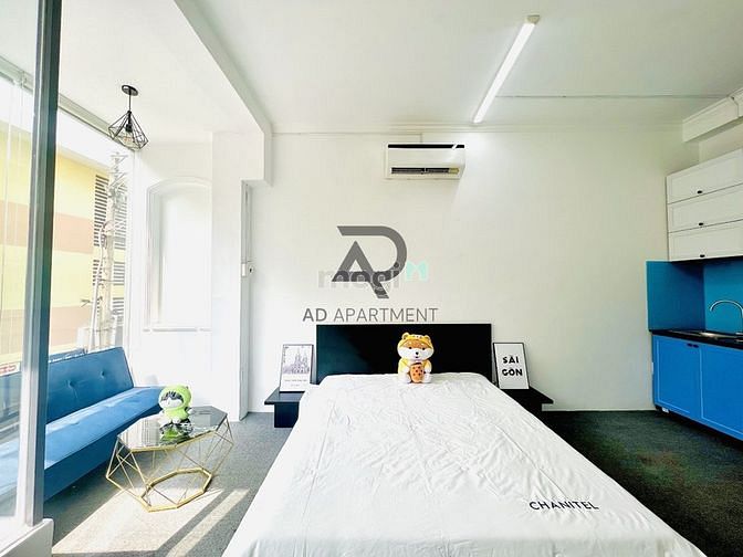 Hình ảnh Căn Hộ Studio Ban Công Rộng 40m2- Full NT - Nguyễn Phi Khanh Quận 1