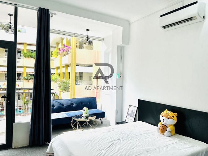 Hình ảnh Căn Hộ Studio Ban Công Rộng 40m2- Full NT - Nguyễn Phi Khanh Quận 1