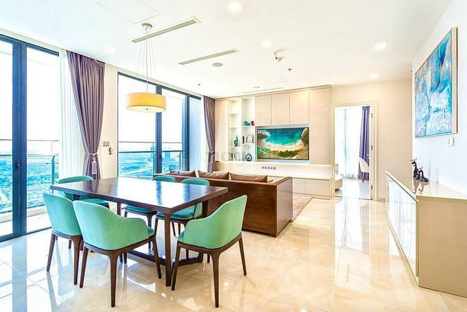 Hình ảnh C H Vinhomes Ba Son 3PN vòng cung   view Bitexco 2800$