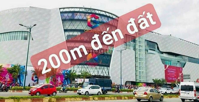 Hình ảnh Đất đẹp ngay Gigamall, Hiệp Bình Chánh, giảm 1 tỷ 7 DT: 168m2, ngang 5