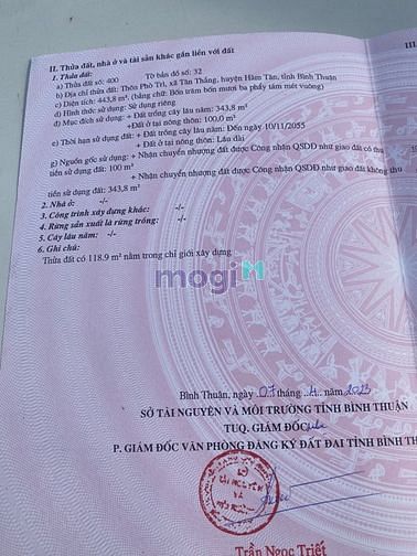 Hình ảnh Đất MT Cô Kiều gần quốc lộ 55 đất ( ONT ) giá 2 tỷ 3