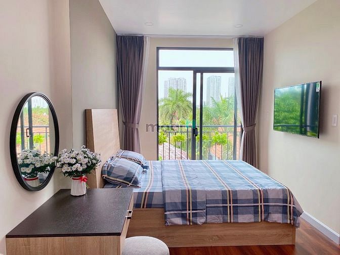 Hình ảnh Cho Thuê Căn Hộ Studio Ban Công Phong Cách Bắc Âu Gần Thảo Điền Pearl