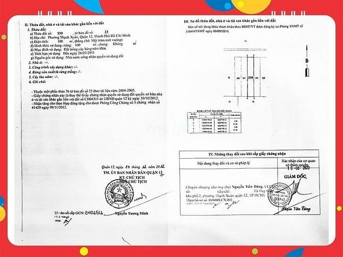 Hình ảnh Q12. 25 triệu/m2, 100m2 đất chính chủ, gần UBND P-Thạnh Xuân.