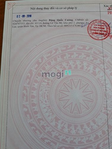 Hình ảnh Chính chủ bán nền đất Bình Chánh giáp Bình Tân